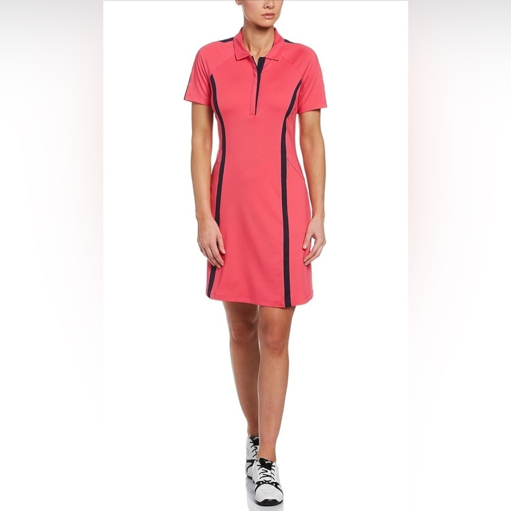 NEW- Callaway Women's Short Sleeve Swing Tech Color Block Dress  SIZE: XL